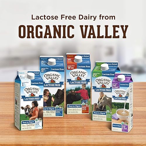 Miniatura 10 de Organic Valley, Sin lactosa, 2%, medio galón, 64 onzas líquidas