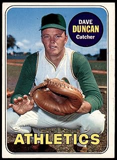 1969 Topps # 68 Dave Duncan Oakland Athletics (Baseball Card) VG/EX Athletics
