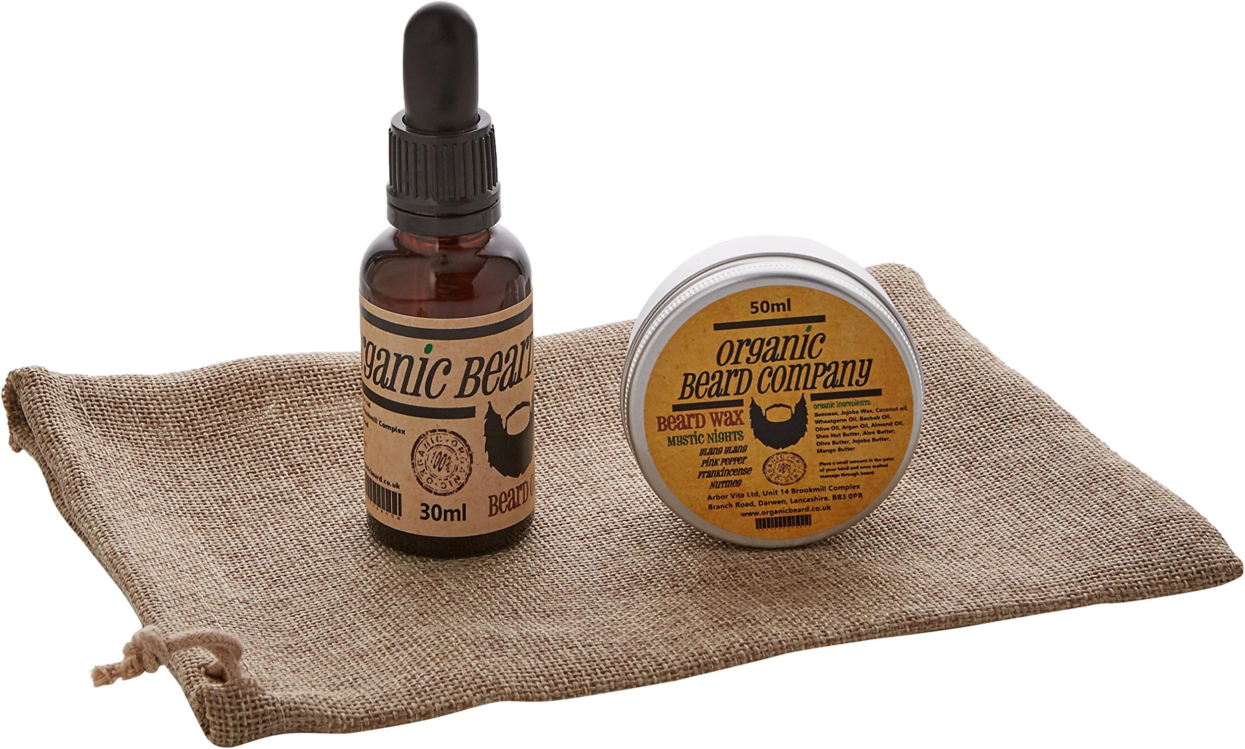 Organic Beard Mystic Nights Pack Beard Oil 30 ml/Beard Wax 50 ml