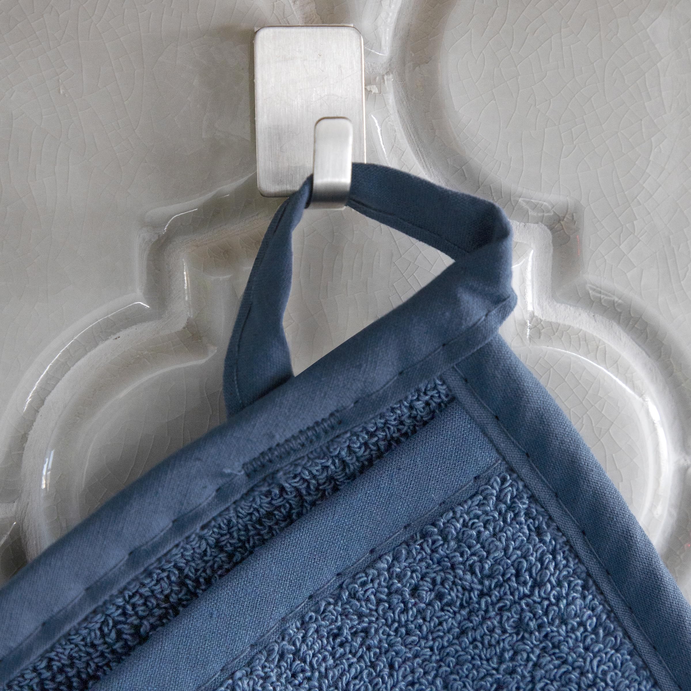 Ritz Guanto con tasca in spugna e cuscinetto termico: resistente al calore, 100% cotone resistente, design ergonomico per una presa ottimale, facile da pulire, lavabile in lavatrice, perfetto per la