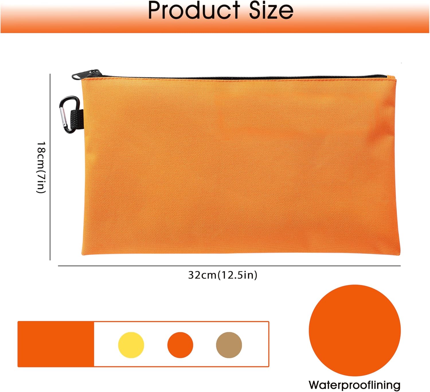 3PCS Tool Pouches with Zipper, Premium small Tool Bags, Utility zipper Pouch for Organizers and Storage