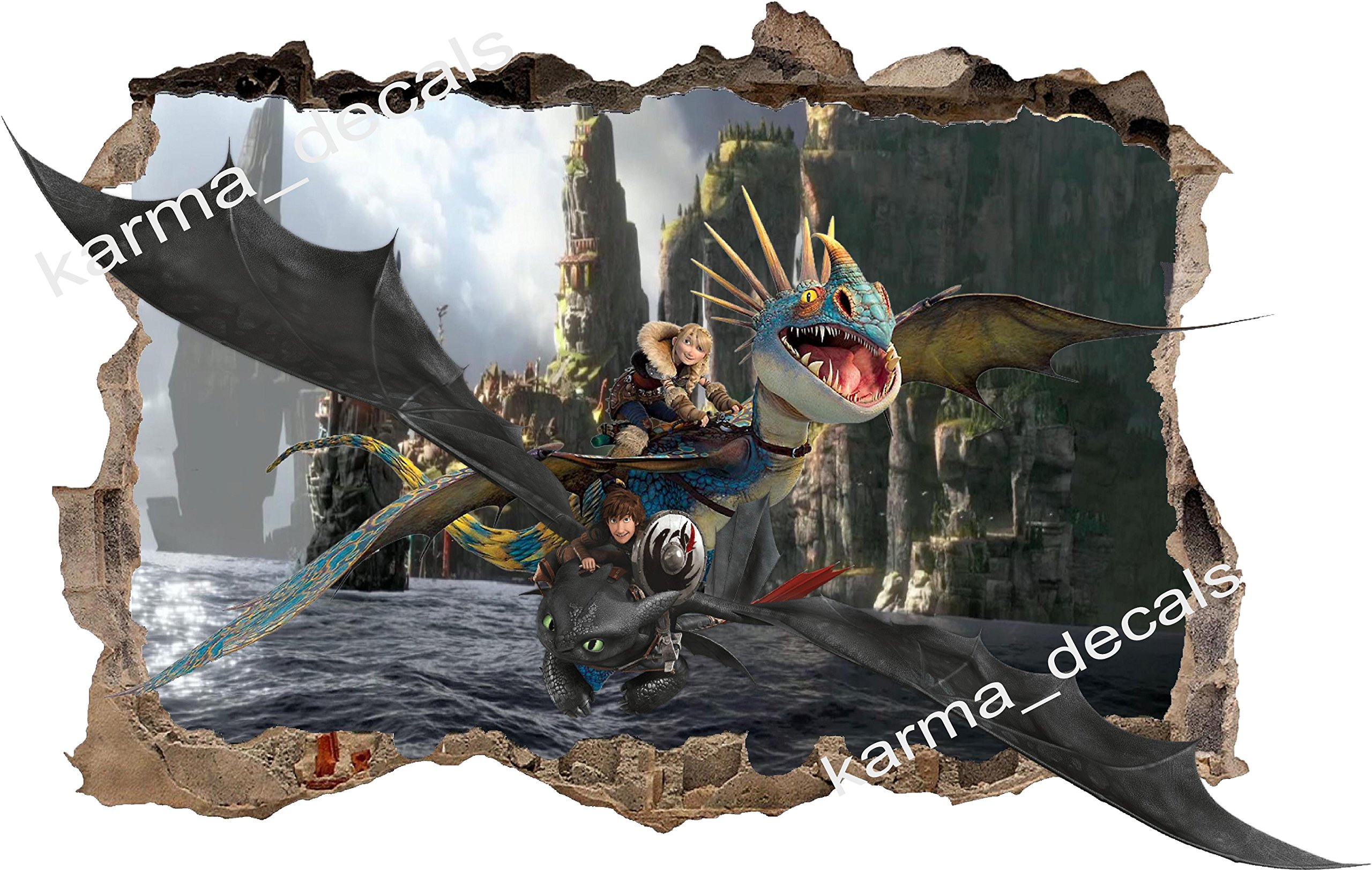 How To Train Your Dragon Toothless Light Fury 3d Wall Desertcart UAE