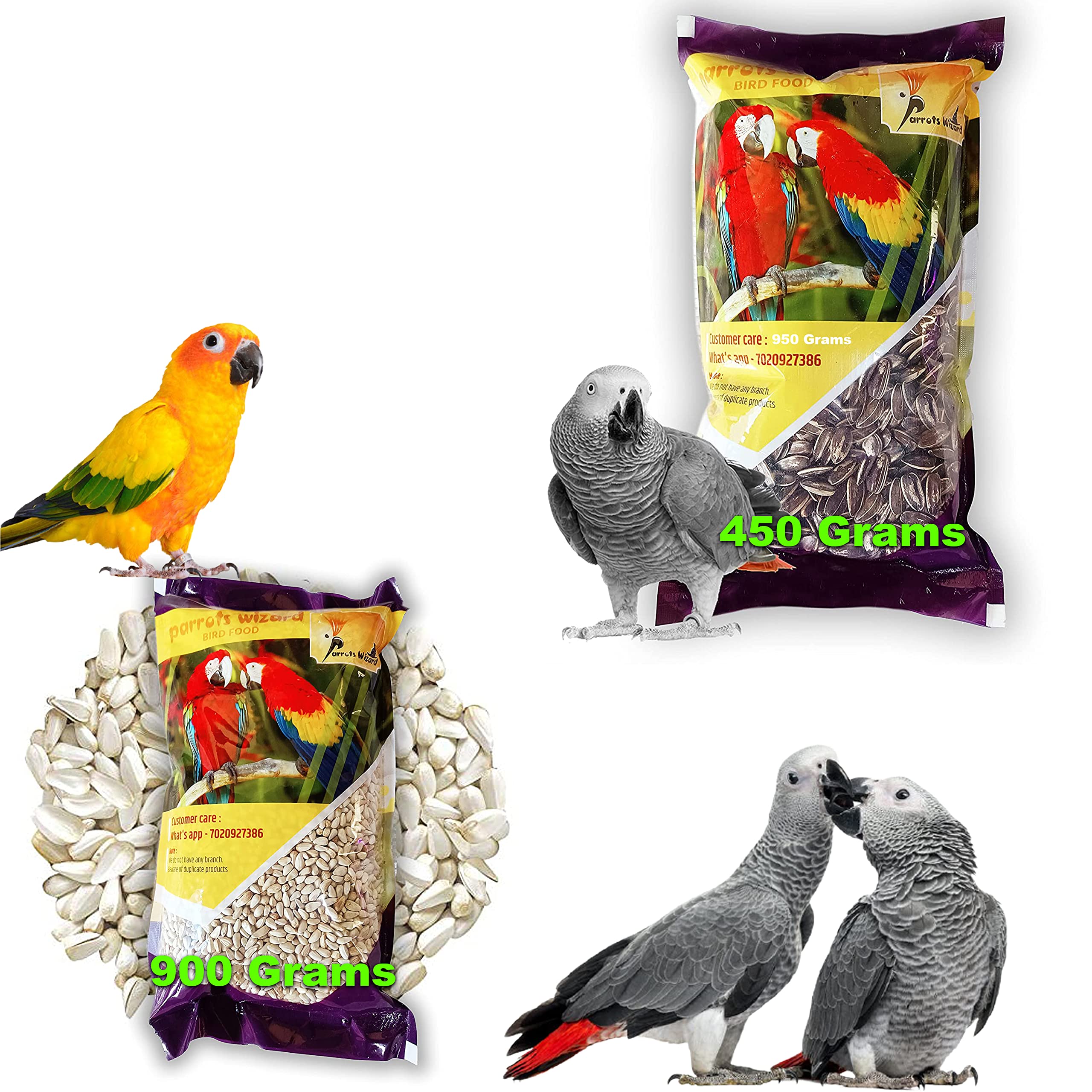 Parrots Wizard Adult Dry Bird Food Imported Large Size Sunflower Seeds Cockatoo and Exotic Birds 450gm Kardi and Kusum beej for Wild Birds 900 gm Combo Pack (B09XXT7XCS) Amazon Price History, Amazon Price Tracker