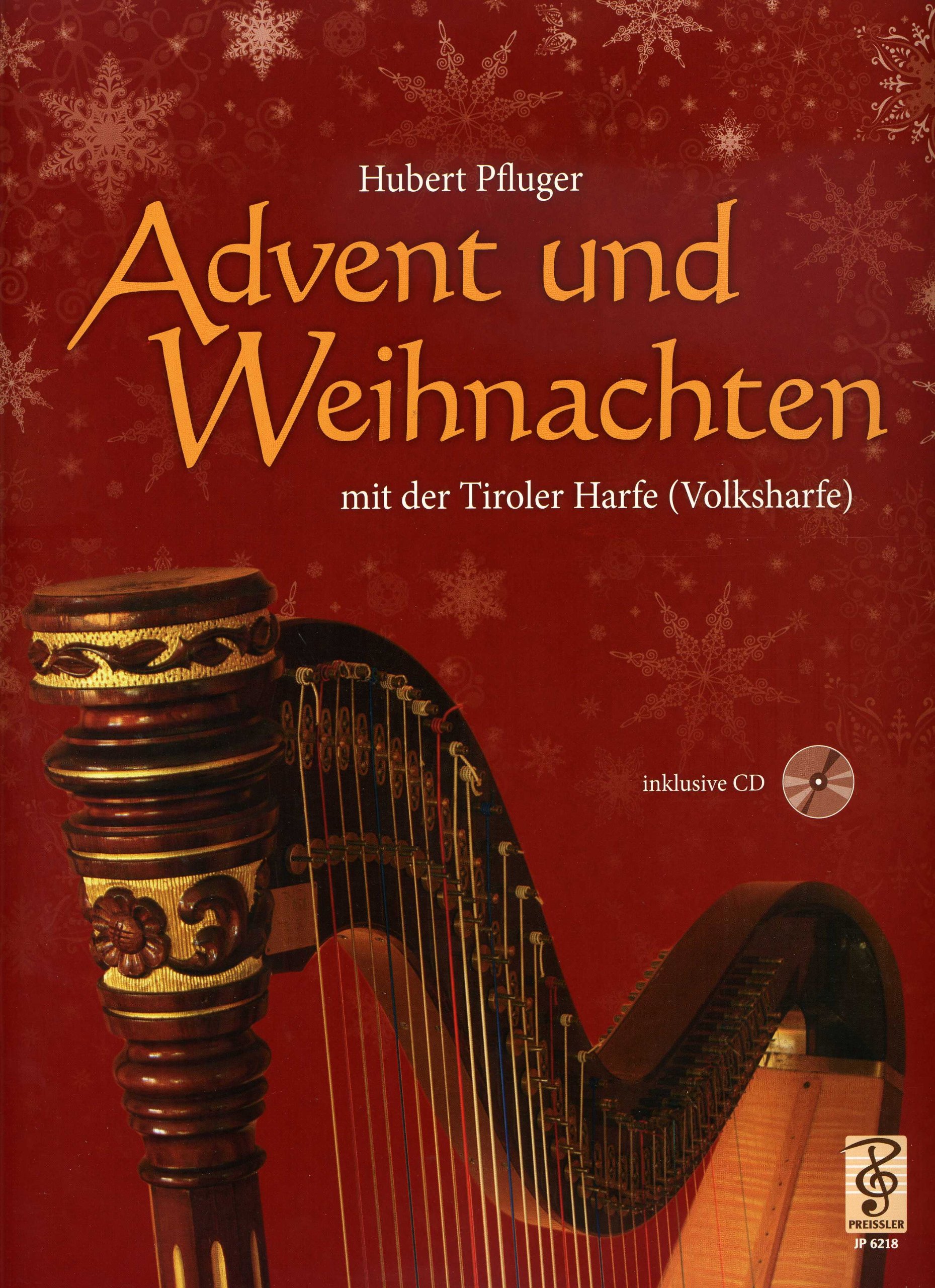 Advent und Weihnachten mit der Tiroler Harfe (Volksharfe) inkl. CD