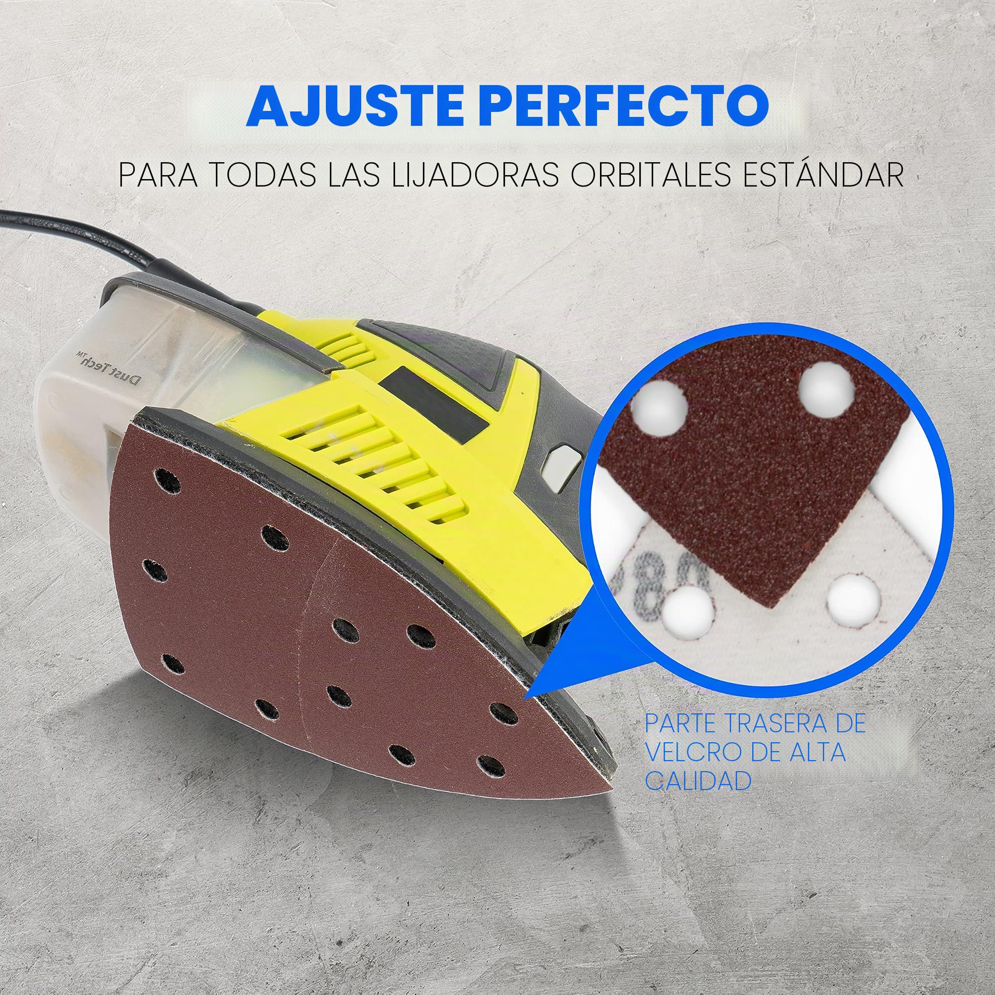 300 triángulos de lijado Prio, 11 orificios, 105 x 152 mm, 50 granos 40-60, 80-120, 180-240, para lijadoras múltiples, hojas de lija, almohadillas triangulares