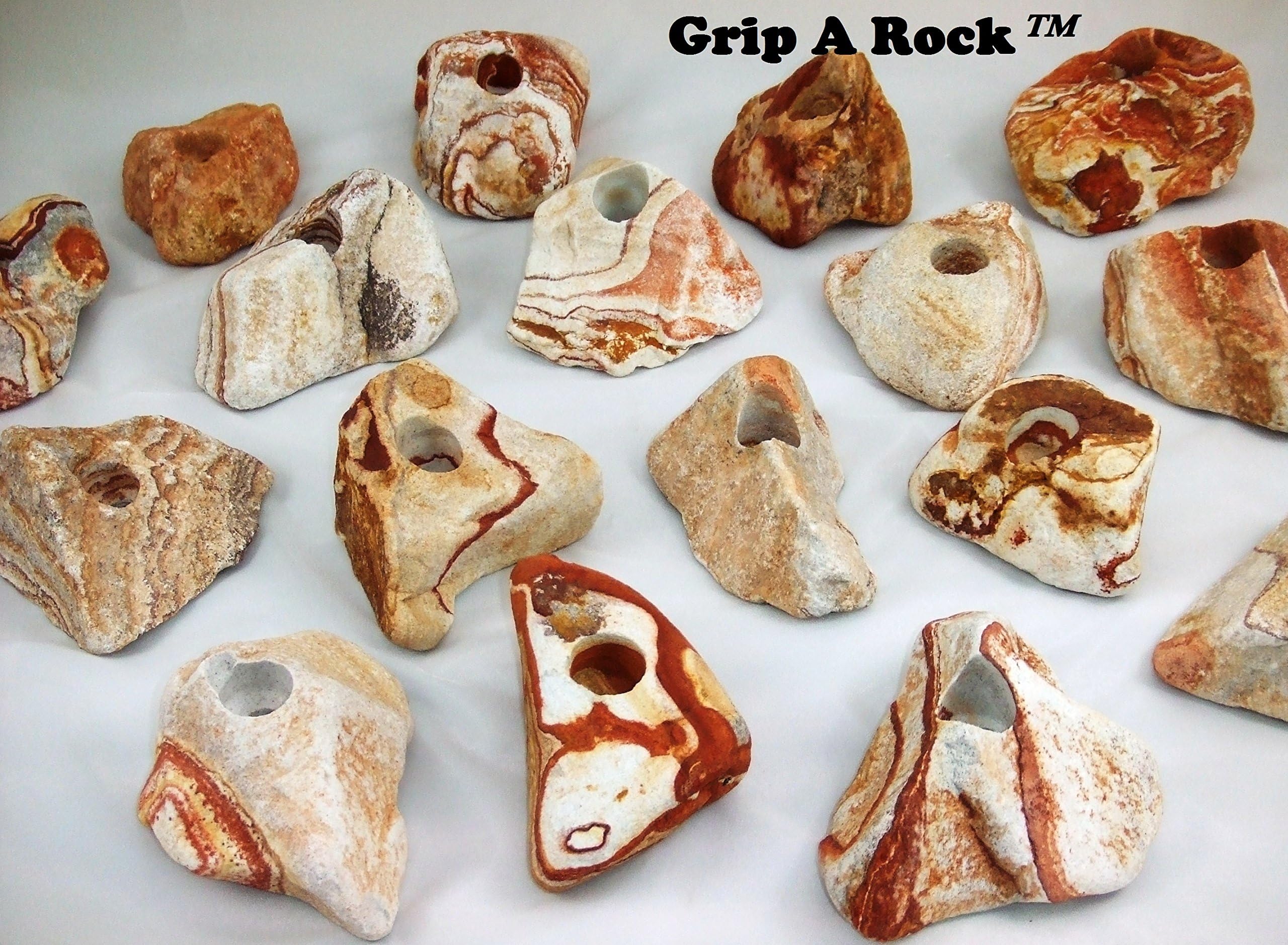 25 Rock Climbing Holds, Rock Climbing Equipment, Adult & Kids Climbing Wall, Bolt-ON