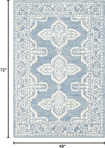 Miniatura 9 de MarkDay - Alfombras redondas de 8 pies estilo bohemio gris medio global alfombra gris y beige para sala de estar dormitorio o cocina redondo de 8