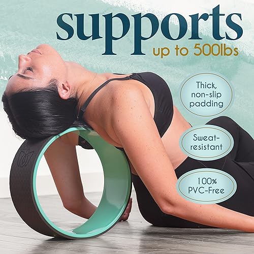 Miniatura 5 de Florensi Rodillo de espalda  Estirador de espalda, galleta de espalda, rueda de yoga, masajeador de tejido profundo  para aliviar el dolor de