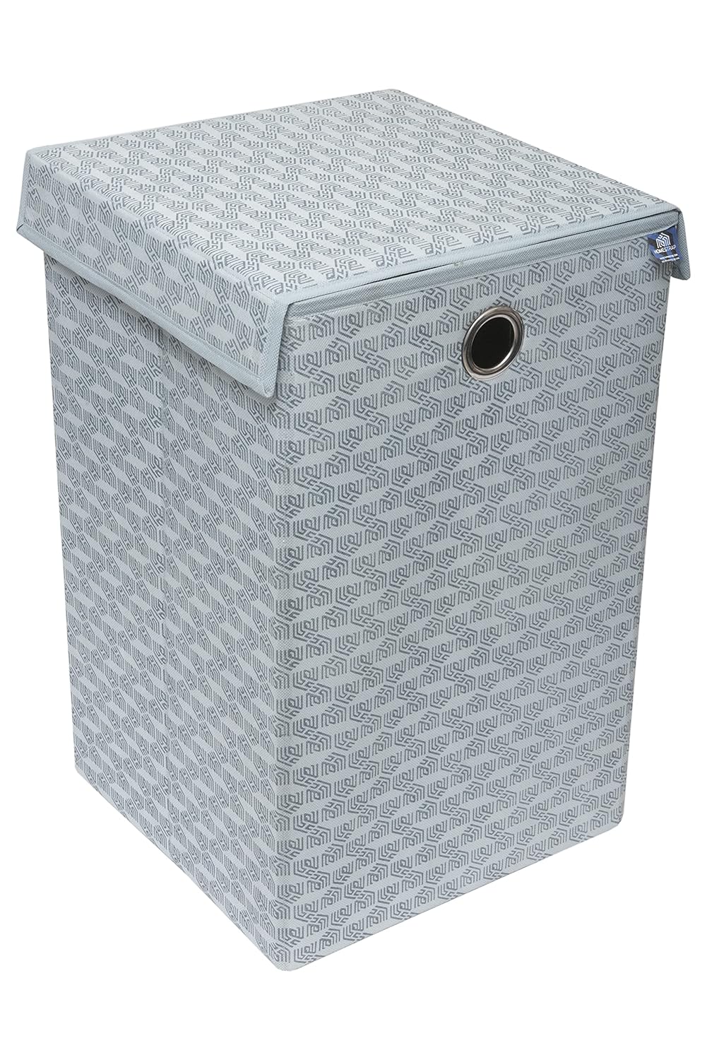 Homestrap Printed Foldable Laundry Basket/Bag Hamper with Lid and Handle| Cloth Storage Organiser For Bedroom, Bathroom, Kitchen Etc Capacity- (75LTR) (Grey)(Featured on Shark Tank) Homestrap Printed Foldable Laundry Basket/Bag Hamper with Lid and Handle| Cloth Storage Organiser For Bedroom, Bathroom, Kitchen Etc Capacity- (75LTR) (Grey)(Featured on Shark Tank)
