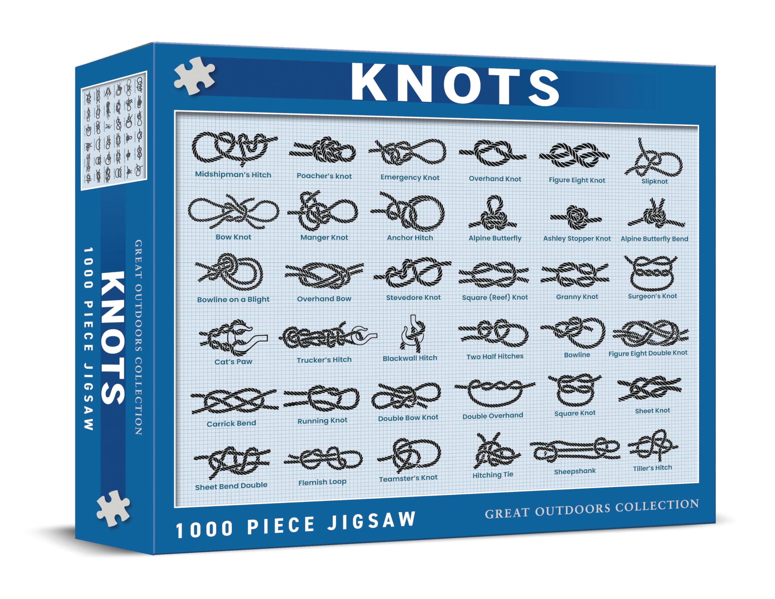 Coach House - Knots 1000 Piece Jigsaw Puzzle, Great Outdoors Collection, Challenging Puzzle Gifts for Men of All Ages
