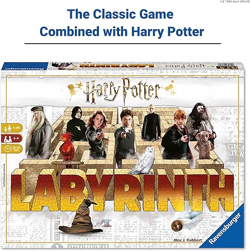Miniatura 2 de Ravensburger Harry Potter Labyrinth Juego de mesa – Un desafío de laberinto estratégico para noches familiares – Gran regalo de cumpleaños – 2 – 4