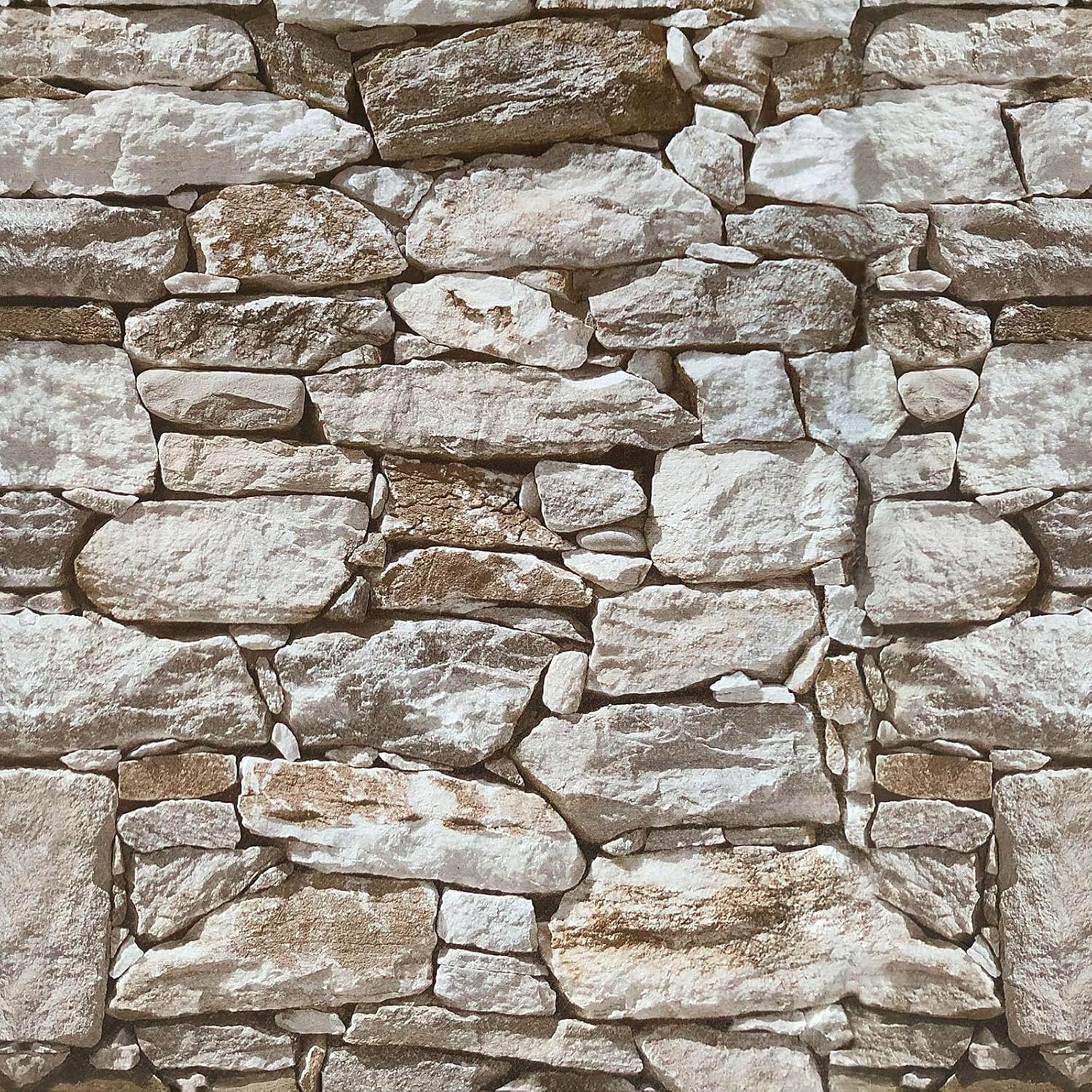 VOLEAAR 17.7"x393.7" Peel and Stick Contact Paper,Brick Wallpaper