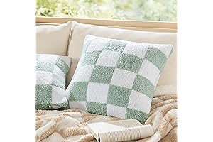 Checkered Pillow Shams Throw Pillow Cases Soft Comfortable Decorative Sofa Couch Bedroom Decor