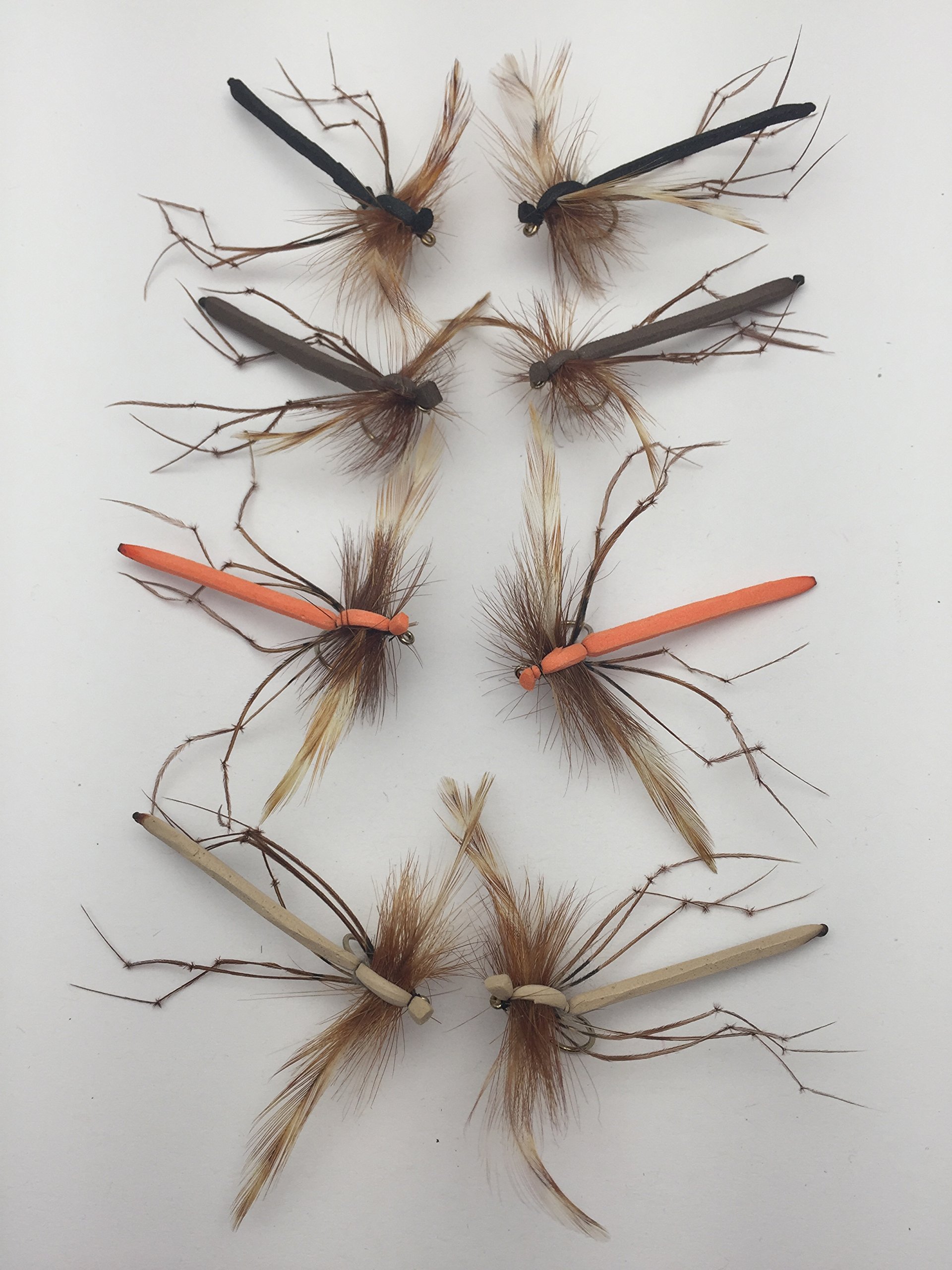FLY FISHING Collection Foam Daddy Longlegs - 8 Pieces in a Pack - Size 10 Fishing Hooks #175