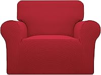 Vista 87 de Easy-Going Funda elástica para sofá de 1 pieza, cubierta de sofá, protector de muebles, suave con parte inferior elástica para niños, de poliéster