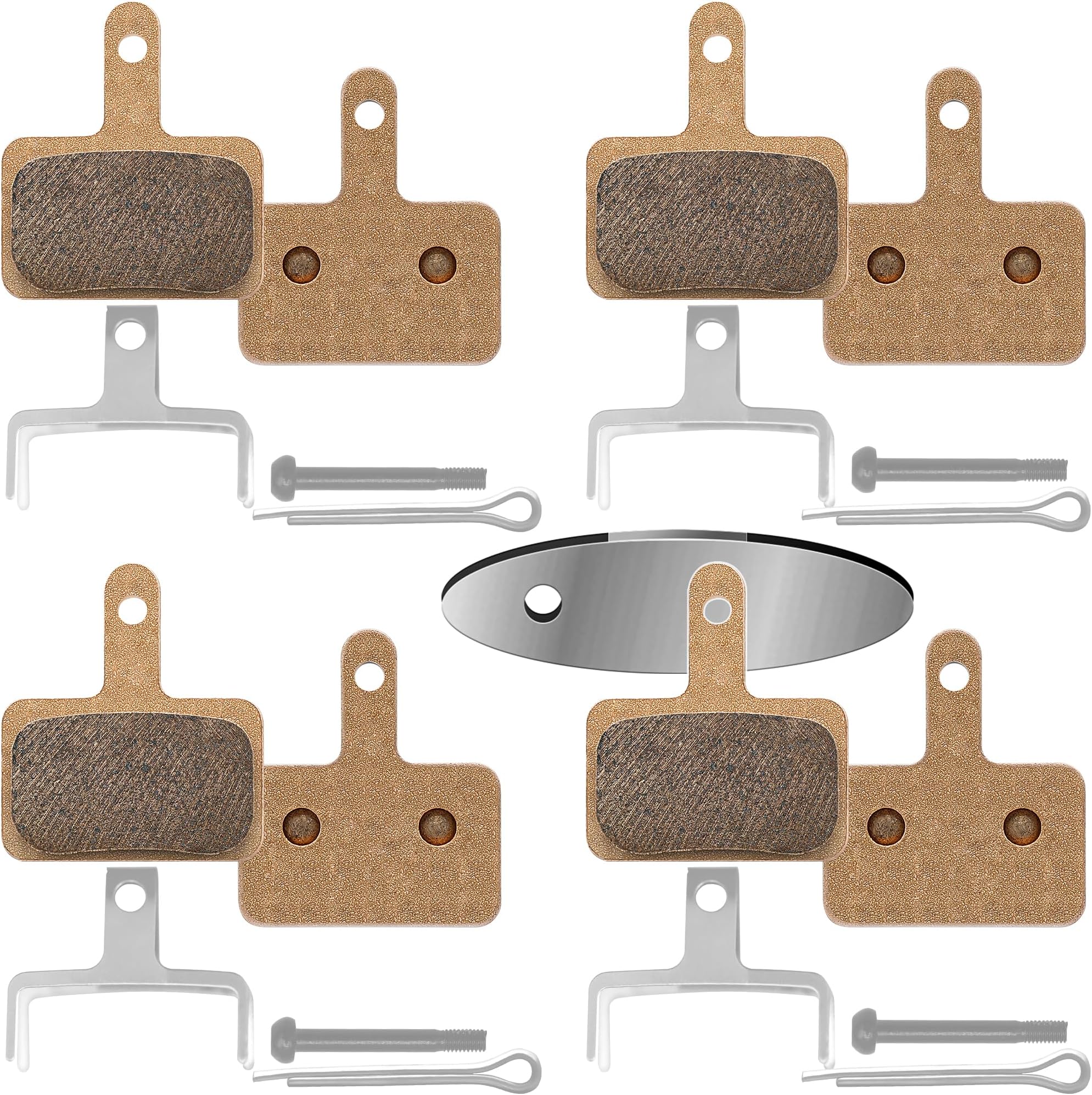 4 Pairs Bike Brake Pads,Bicycle Disc Brake Pads for TRP Tektro Shimano Deore Br-M575 M525 M515 T615 T675 M505 M395 M375 M315 M355 C501 M495 M486 M485 M475 M465 M447 M446