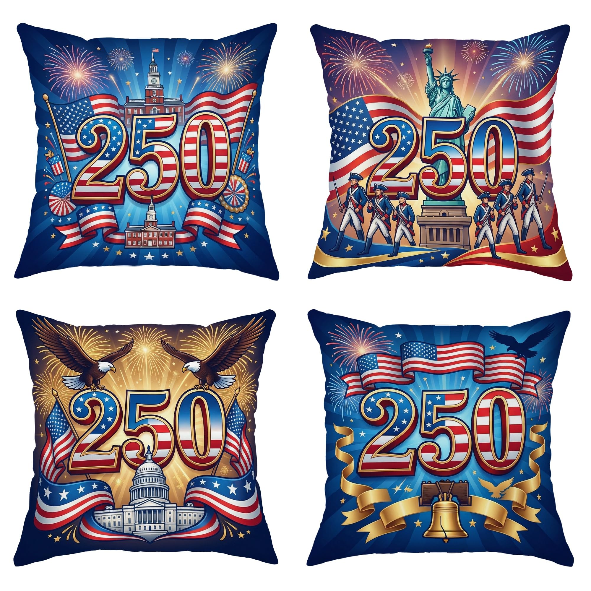 Housses de coussin patriotiques pour décorer votre terrasse lors des soirées d'été