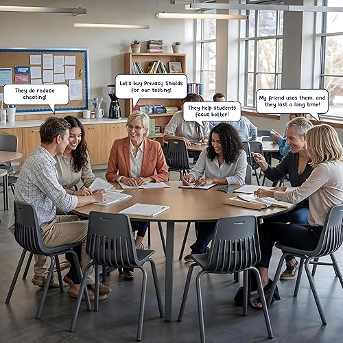 Miniatura 9 de X-Tra Large Premium Privacy Shields - 13" de alto - 17" de profundidad x 20" de ancho - Grados K-6 - Se vende en paquetes de 20, 30 y 40 - Duradero