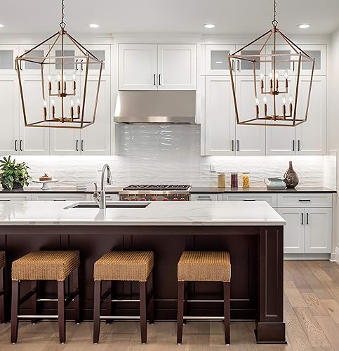 Miniatura 6 de JONATHAN Y JYL7438B - Lámpara de pagoda regulable y ajustable de metal, LED, clásica, tradicional para comedor, sala de estar, cocina, 8 bombillas,