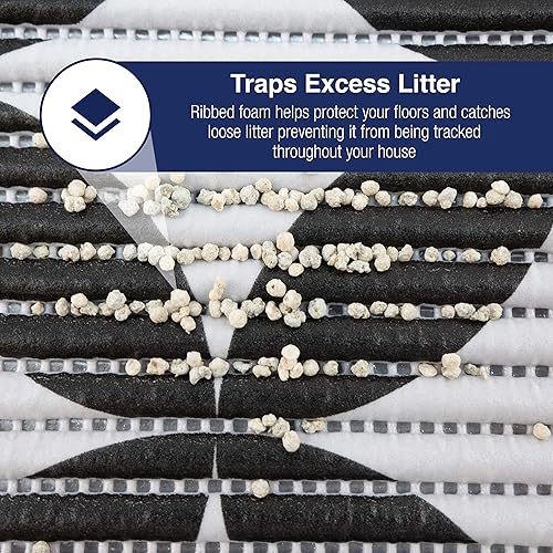 Miniatura 3 de Fresh Kitty Tapete de espuma grande y duradero XL, libre de BPA y ftalatos, resistente al agua, atrapa la arena de la caja, control de dispersión,