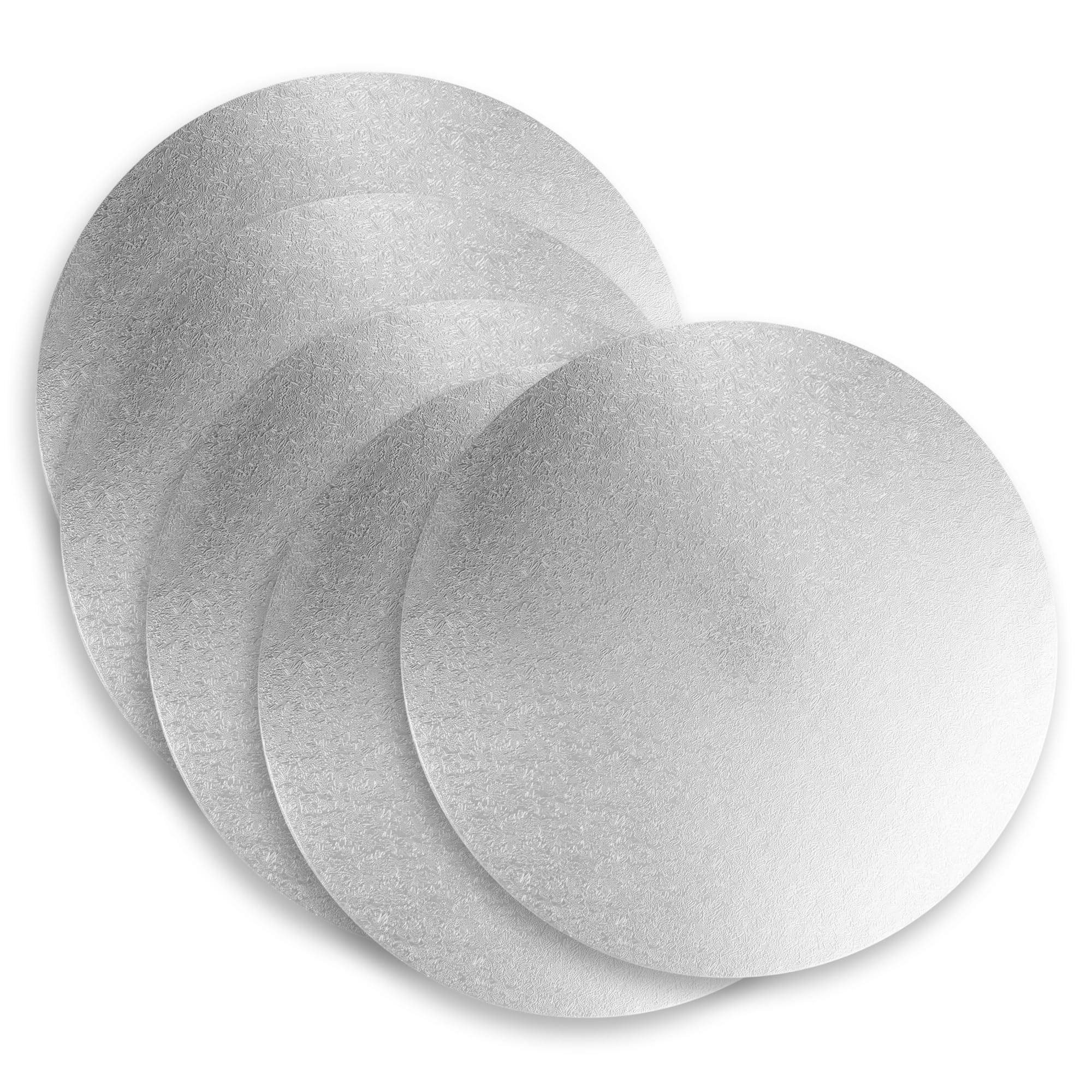 Culpitt RWD8F Lot de 5 planches à gâteau rondes Argenté 203 mm Épaisseur 13 mm