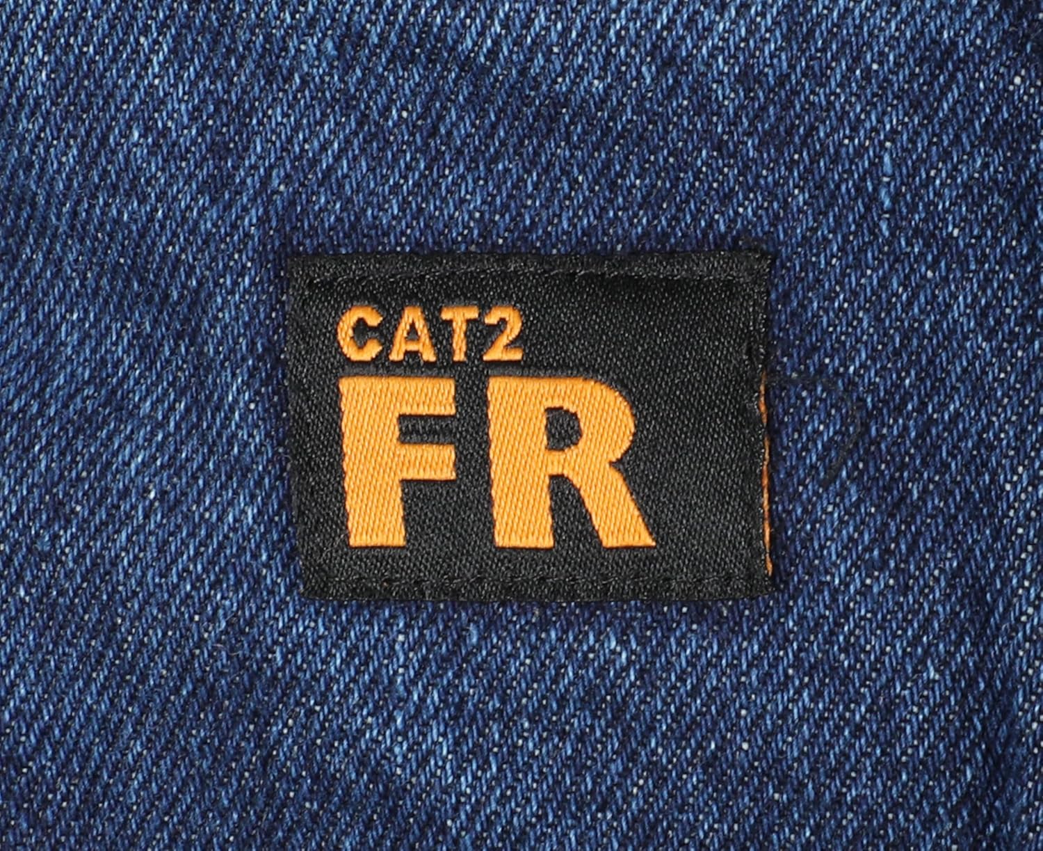 KONRECO FR Pants for Men Flame Resistant 14oz Heavy Duty Denim Pre-Washed Relaxed FR Jeans Mid Blue 34W x 32L image 5 of 8 B09BF5JVXS