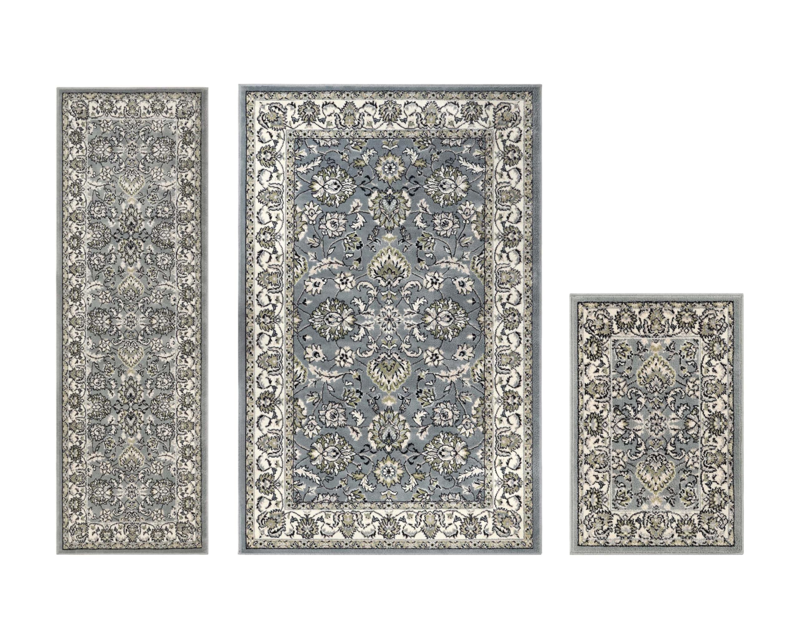 SUPERIOR Lille 3 Piece Indoor Area Rug Set