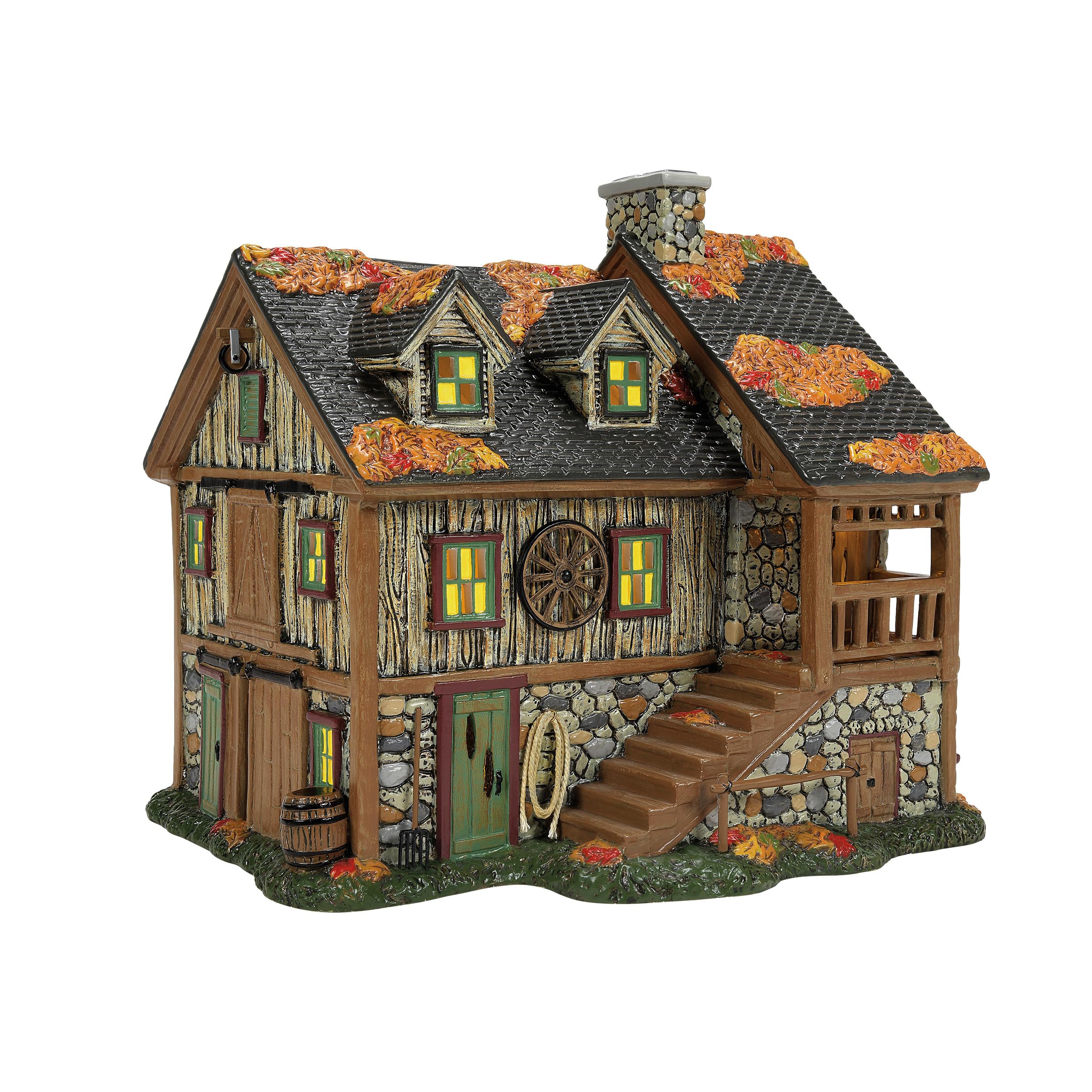 Sleepy Hollow Stables Department 56 Snow Village Halloween - Edificio iluminado de 8.58 pulgadas