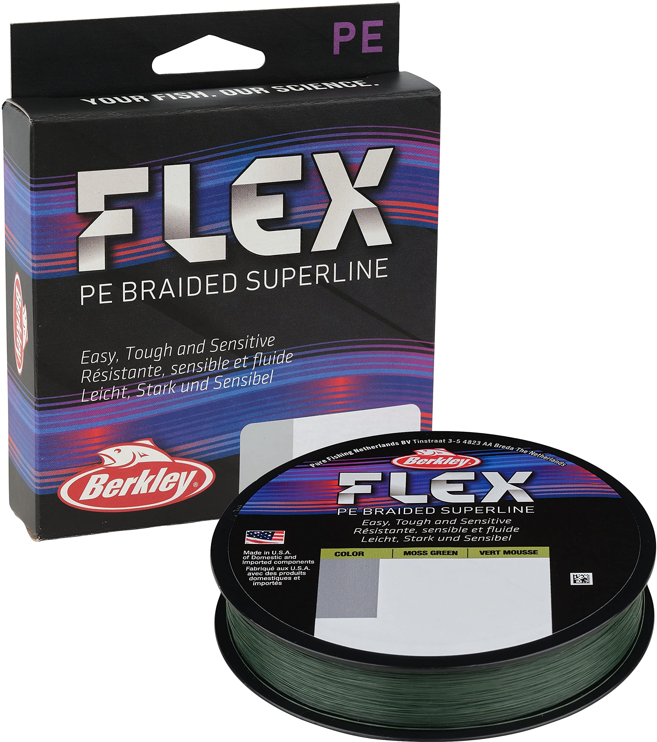 Berkley Flex PE Superline Braided Fishing Line 135m Pike Perch Trout Game Spin (14lb/6.7kg - 0.14mm)