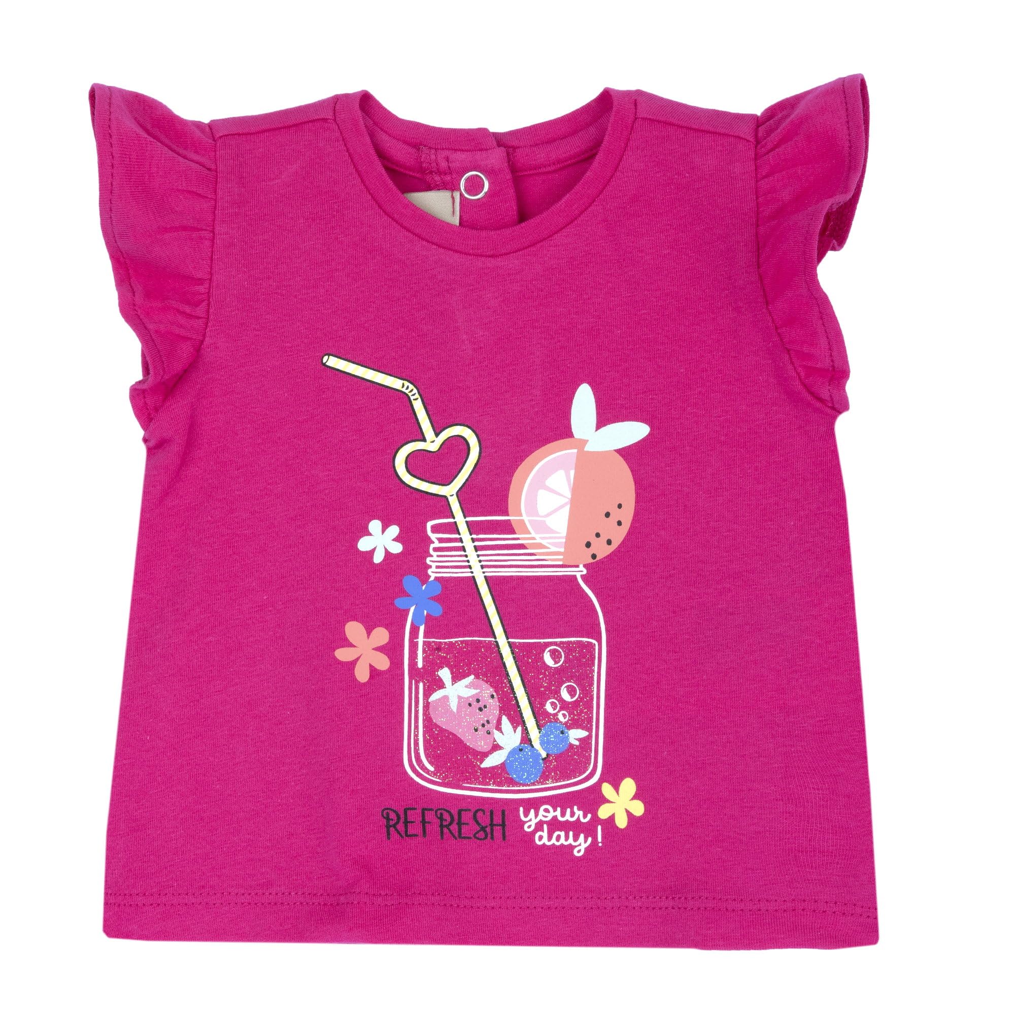 Chicco, T-shirt Bambina, Maglietta a Maniche Corte, Comoda e alla Moda, in Morbido Cotone, Lavabile in Lavatrice, Abbigliamento Bambina e Ragazza, Designed in Italy