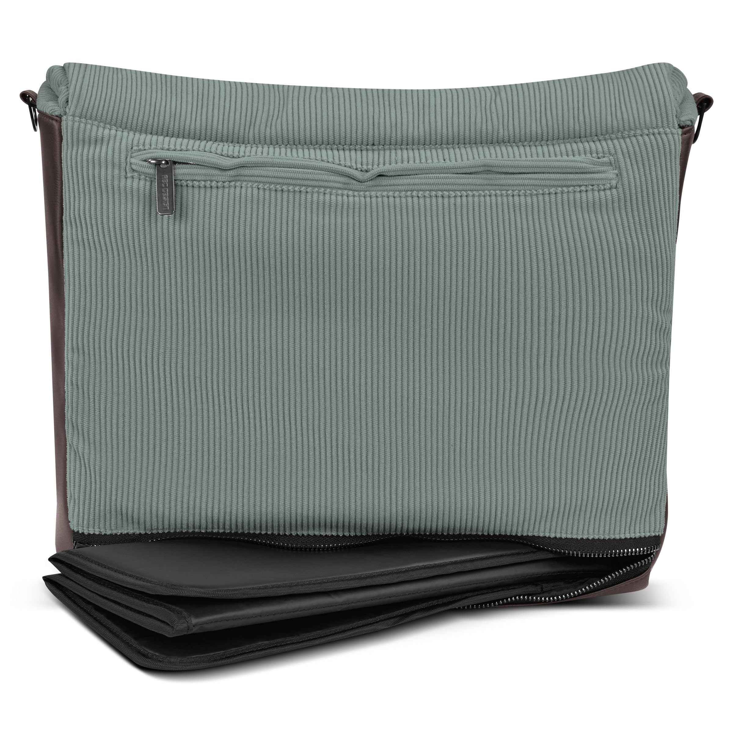 ABC Design Wickeltasche Urban - Crossbody Bag mit Baby Zubehör – Messenger Bag - großes Hauptfach - breiten Schultergurt - Polyester