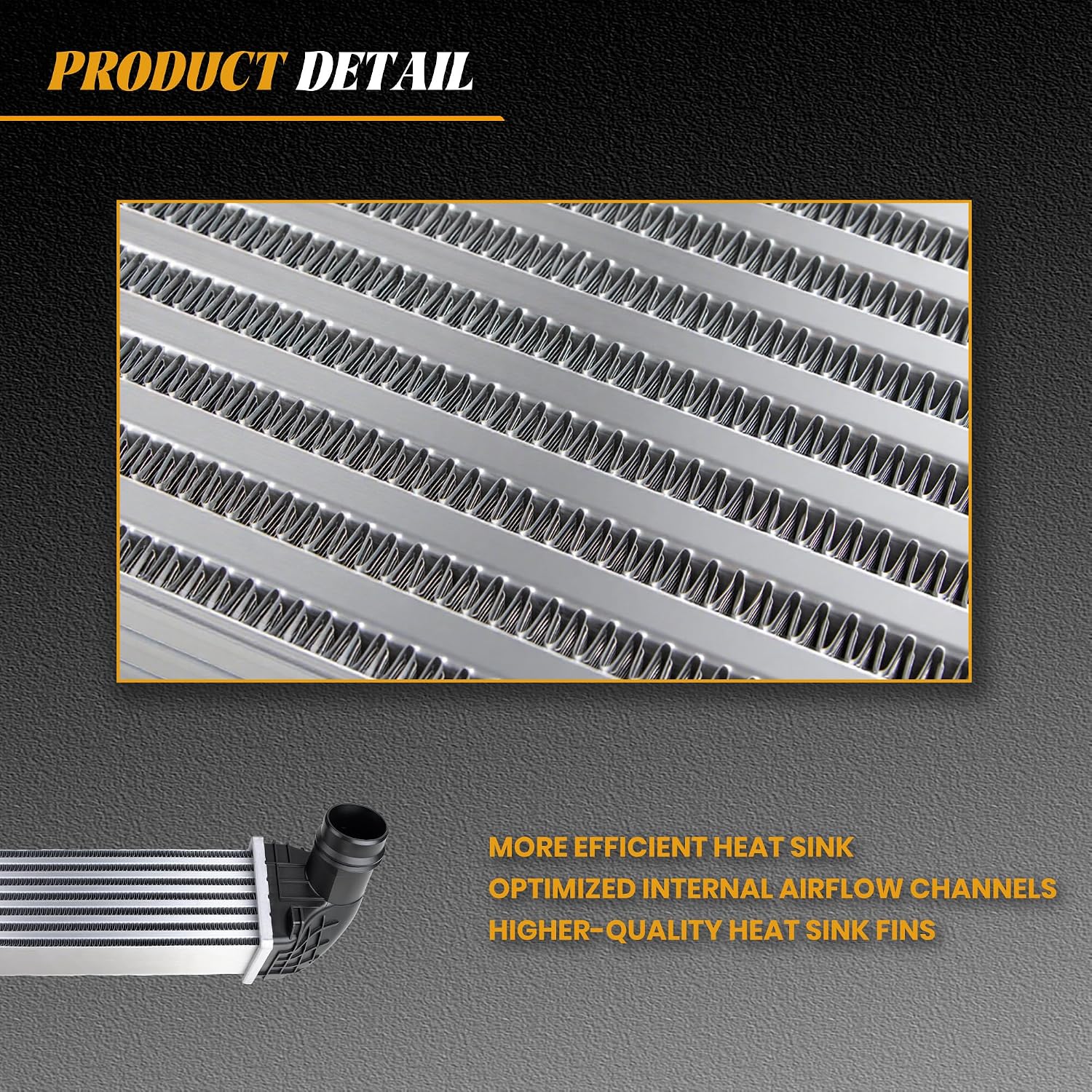 13356681 Turbo Intercooler Compatible with Chevy Cruze 1.4L 2016-2019, Aluminum Intercooler Charged Air Cooler Replaces 39116550,18088, 96140, 42853841