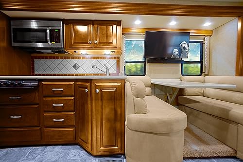 Miniatura 9 de CONTINU.US - Antena de TV amplificada omnidireccional para autocaravana | CA1500B TV digital recepción de 360°, rango de 55 millas, antena de Negro