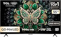 Smart TV TCL 55 Polegadas QLED Mini LED 4K C6K WiFi Bluetooth Google TV 4 HDMI 144Hz HDR10+ 55C6K