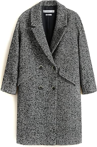 mango herringbone coat
