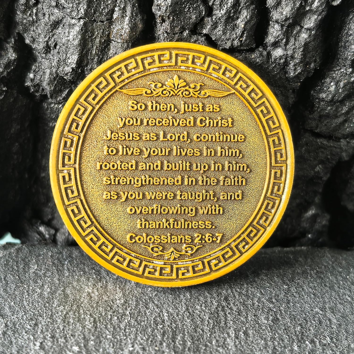 Growing Tree Christian Challenge Coin for Spiritual Growth and Faith Inspiration (Pack of 10)