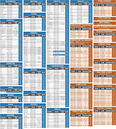 Miniatura 6 de EzyShade - Funda impermeable de 10 capas para camioneta, todo clima. Consulte la tabla de tallas del vehículo para un ajuste preciso. Fundas