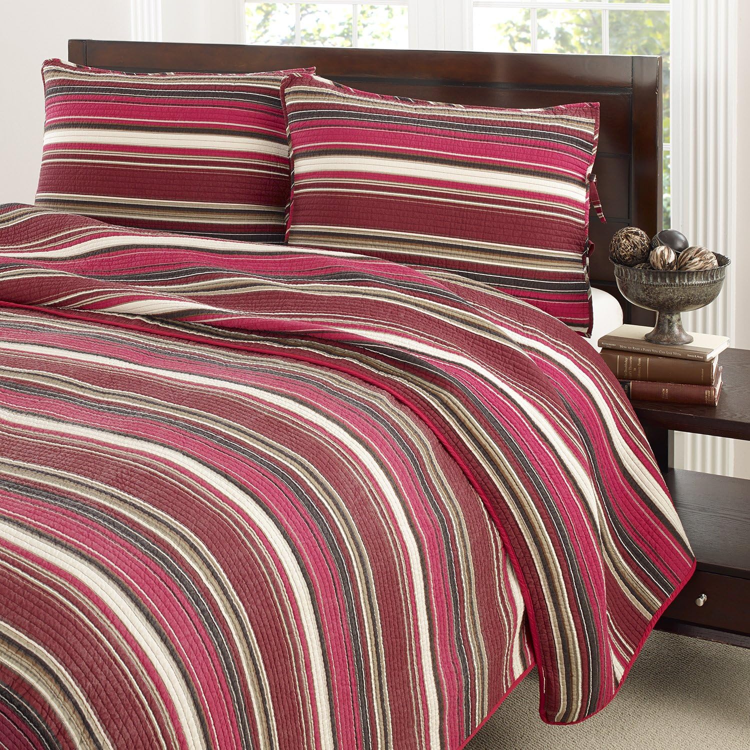 Stone Cottage Fresno Quilt Set, Full/Queen, Red Home