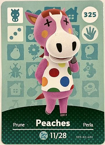 Peaches - Nintendo Animal Crossing Happy Home Designer Series 4 Amiibo Card - 325