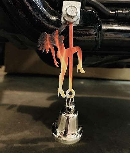 Miniatura 7 de Colgador de campana para quitallamasfuegos con campana para perno de motocicleta y anillo incluidos, se adapta a todas las bicicletas, Road King