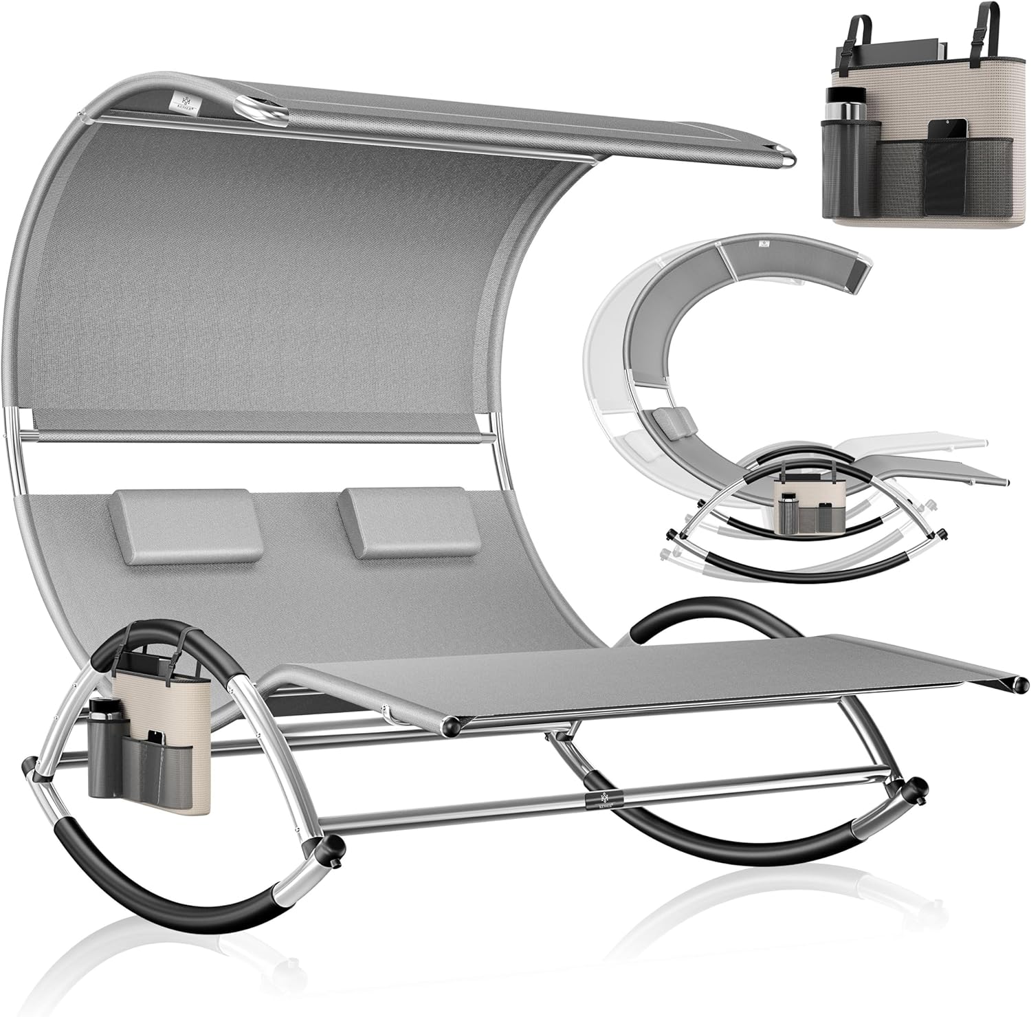 Tumbona Doble con Toldo