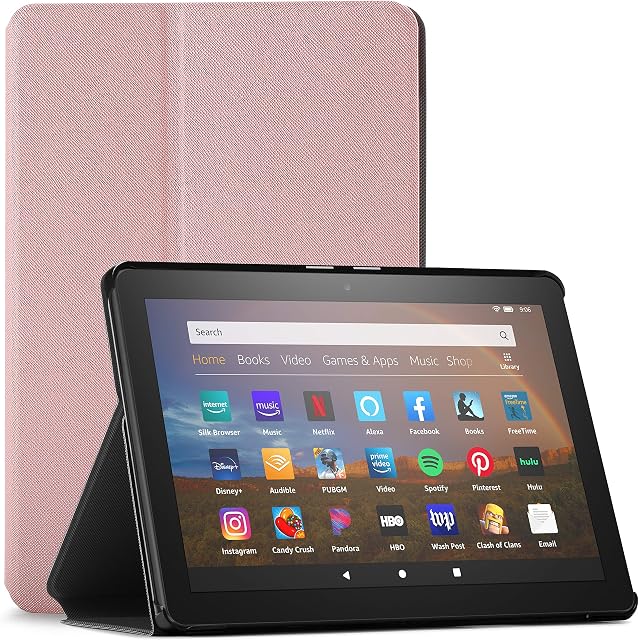 Forefront Cases Cover for All-New Amazon Fire HD8, HD8 Plus 2020, 2022 - Protective Case Stand - Rose Gold - Slim Light, Smart Auto Sleep-Wake, Amazon Fire HD 8 2020 / Fire HD 8 Plus 2020 Case, Cover