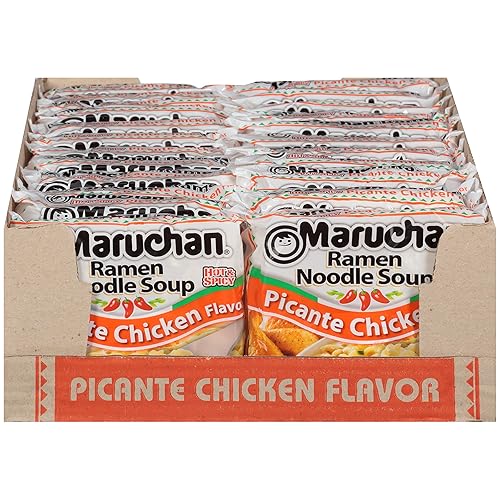 Vista 15 de Maruchan Ramen Fideos instantáneos sabor a camarón, comidas listas para comer, 3 oz, 24