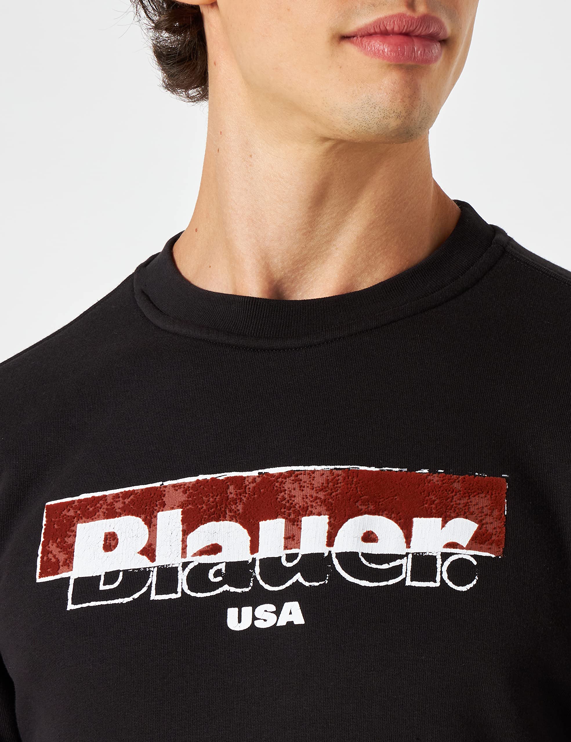 Blauer Felpa Girocollo Sudadera para Hombre