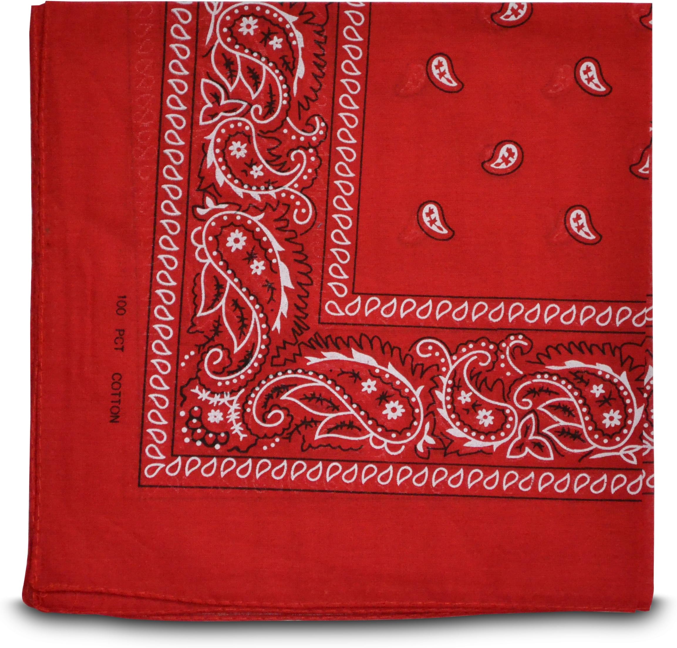 Paisley Style Bandana Red Biker Cow Boy Cow Girl Neck Scarf Neck Wrist Wrap