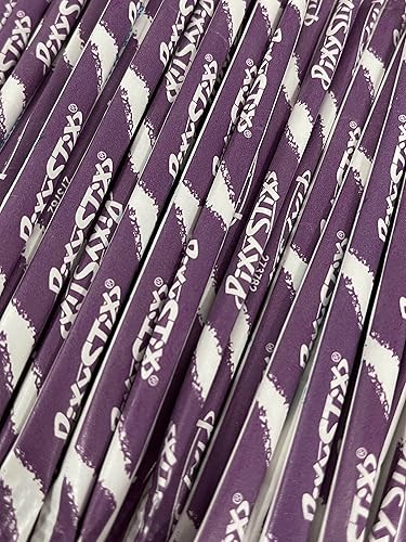 Purple Pixy Stix Candy Powder - Pajitas de 6 pulgadas, paquete de 100 piezas