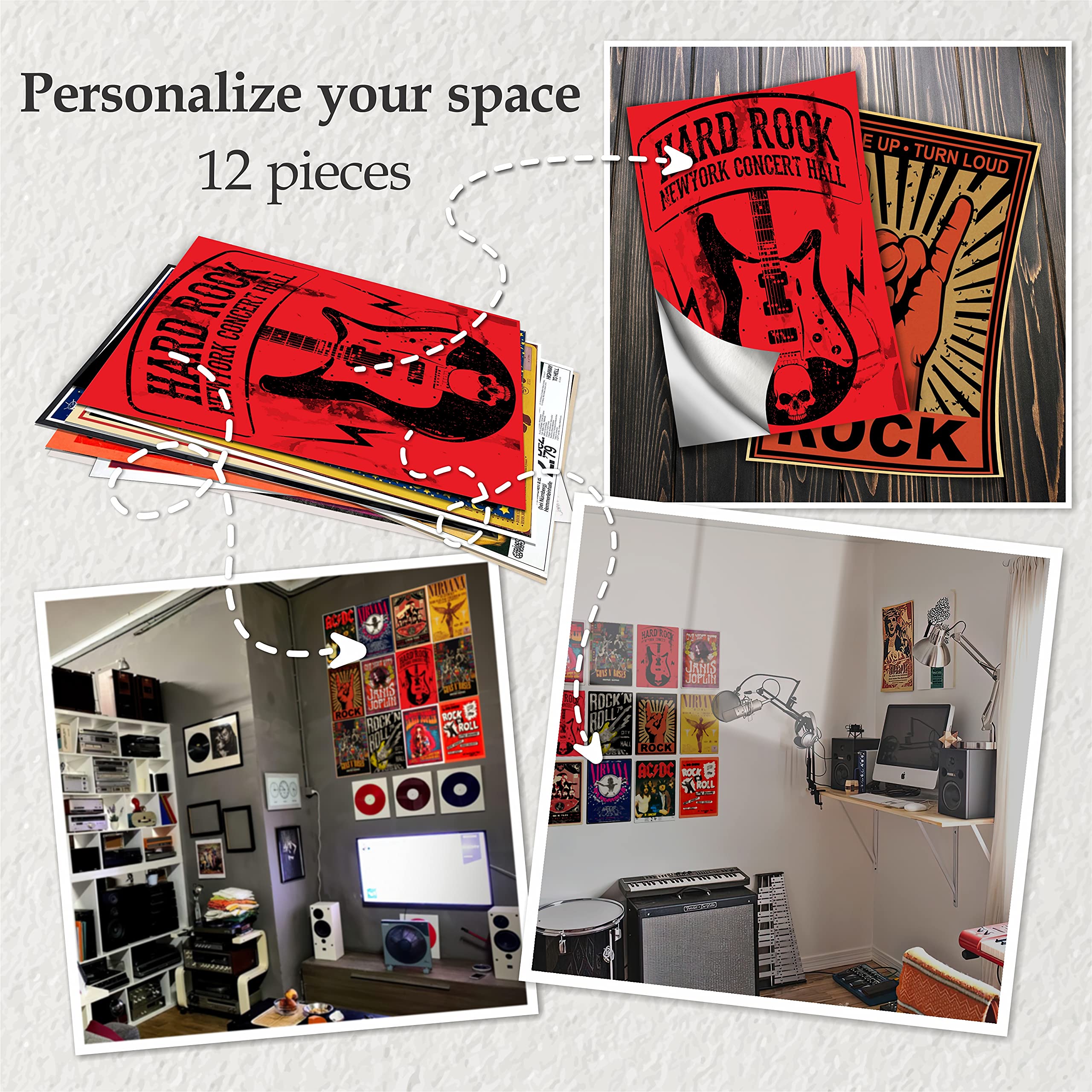 Buy HK Studio Vintage Music Posters Decal Album Cover Posters for Room Decor Aesthetic Vintage