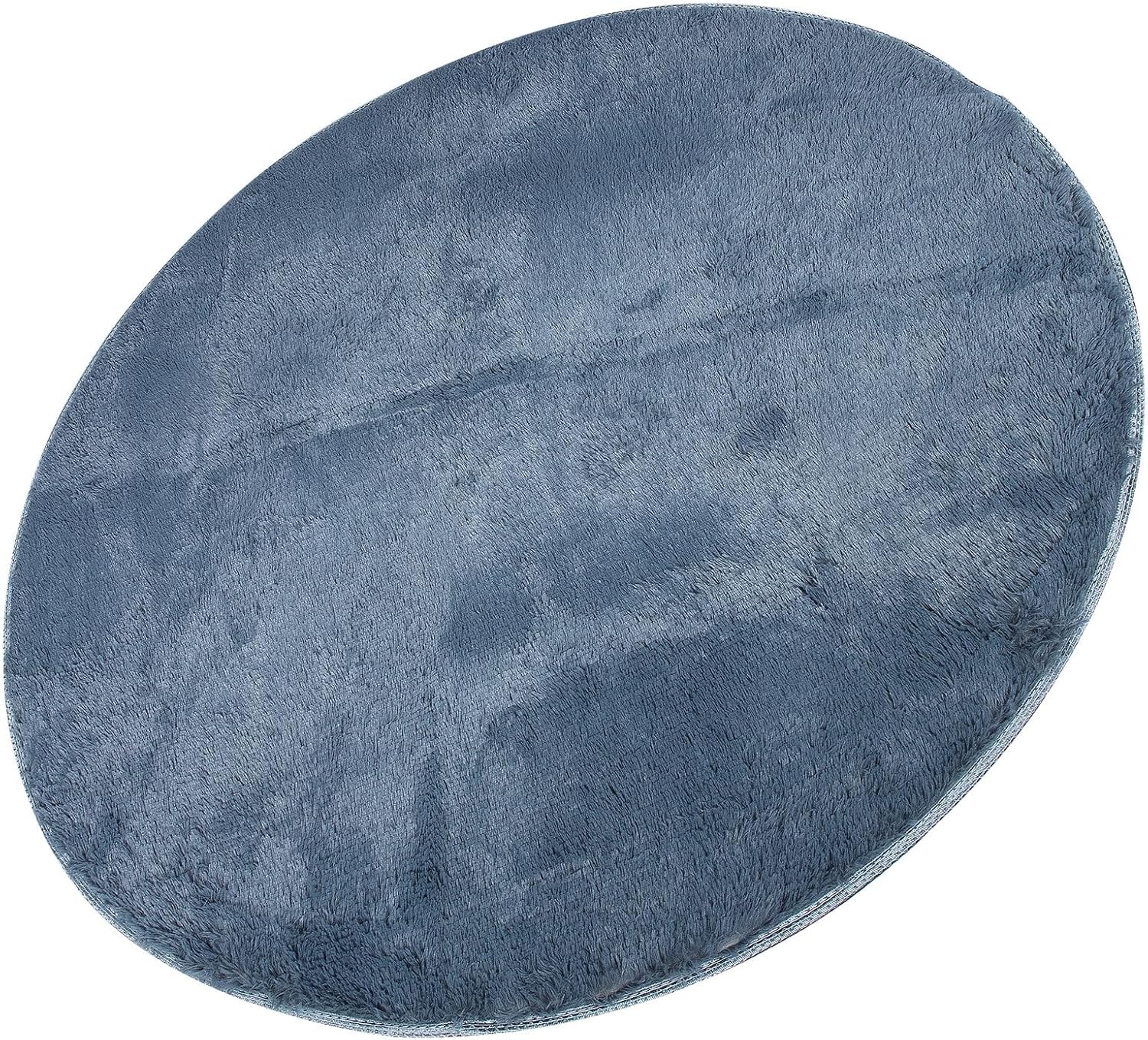 Electronic Drum Mat 1.2M Diameter Anti-Skid Soundproofing Rug for Drum Set and Piano, Round Neutral Gray Sound Insulation Pad for Home Music Room