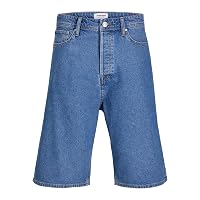 JACK & JONES Jjiron Jjoriginal Pantaloncini Sq 730 SN, Blu Denim