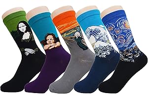 Famous Paintings Printed Men's Art Socks - Casual Crew - LIKE FINE...